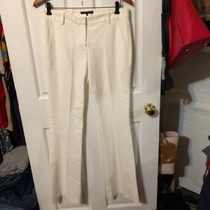 Theory White Cotton Trousers, Size 6